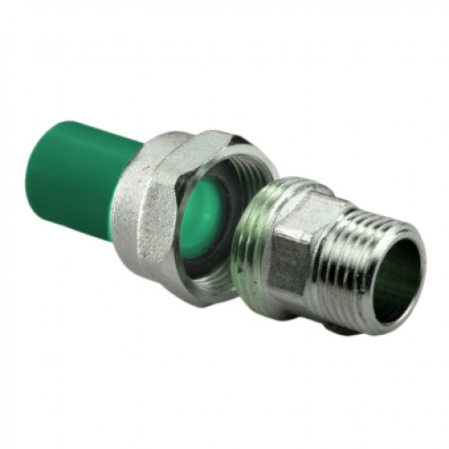 Муфта комбинированная разъемная ПП D32-1 1/4″ВР Green