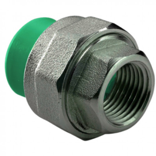 Муфта комбинированная разъемная раструбная ПП D32-1″ВР Green